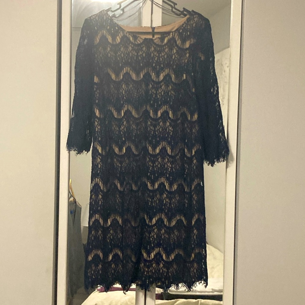 RN Studio Navy blue lace dress